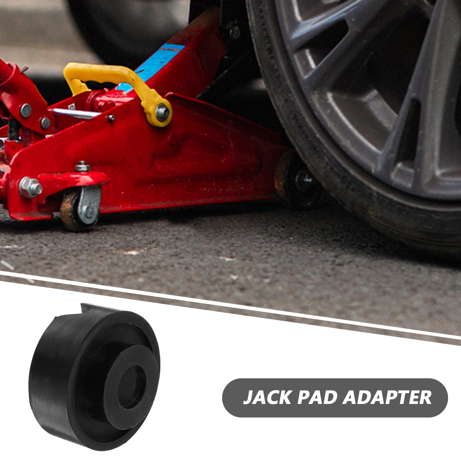 

4pcs Jack Stand Pads Universal Rubber Floor Jack Adapter Pinch Welds Stabilizer Vehicle Lifts RV Support Blocks