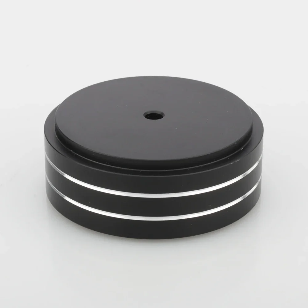 4x Audiocrast 58*21mm Aluminiowe Stopnie Podstawki Podwórka Amplituadu Amortyzatory Głośnik Gramofon Podkładki Gumowe Czarne