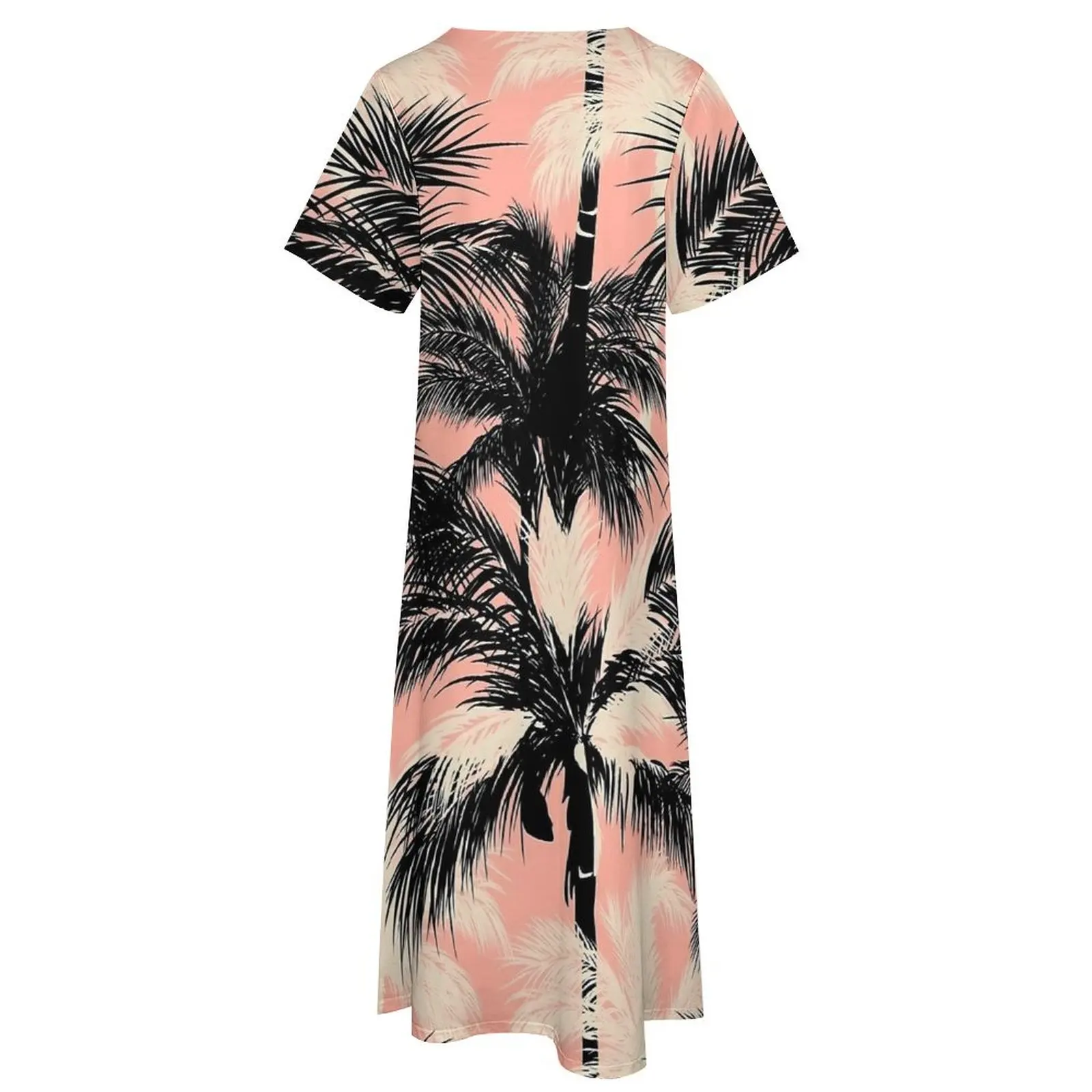 Sunset Palm Trees Art Dress Summer  Street Style Boho Beach Long Dresses Female Beach Maxi Dress Birthday Present