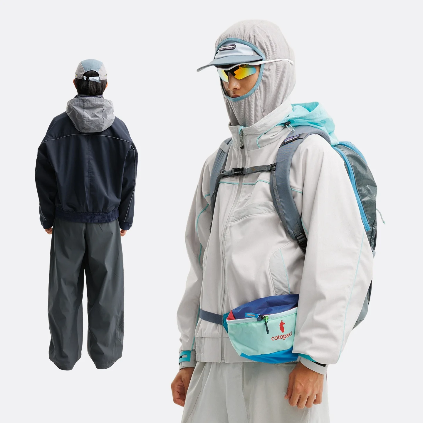 

Retro Color-block Softshell Outdoor Sports Mountaineering Jacket for Men and Women, Waterproof and Windproof Coat.