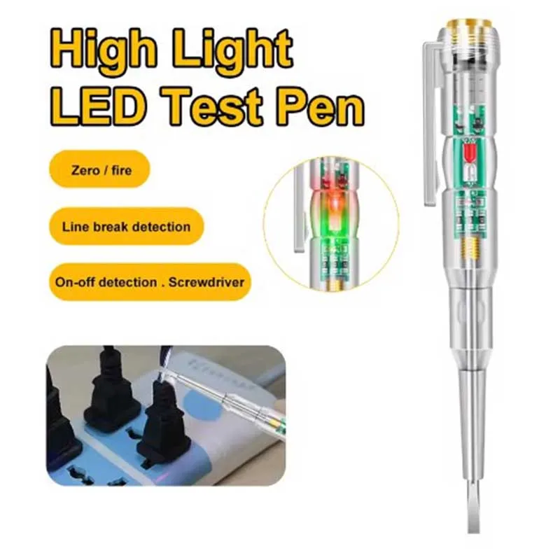 Intelligent Voltage Tester Pen AC Non-contact Induction Test Pencil Voltmeter Power Detector Electrical Screwdriver Indicator image 2