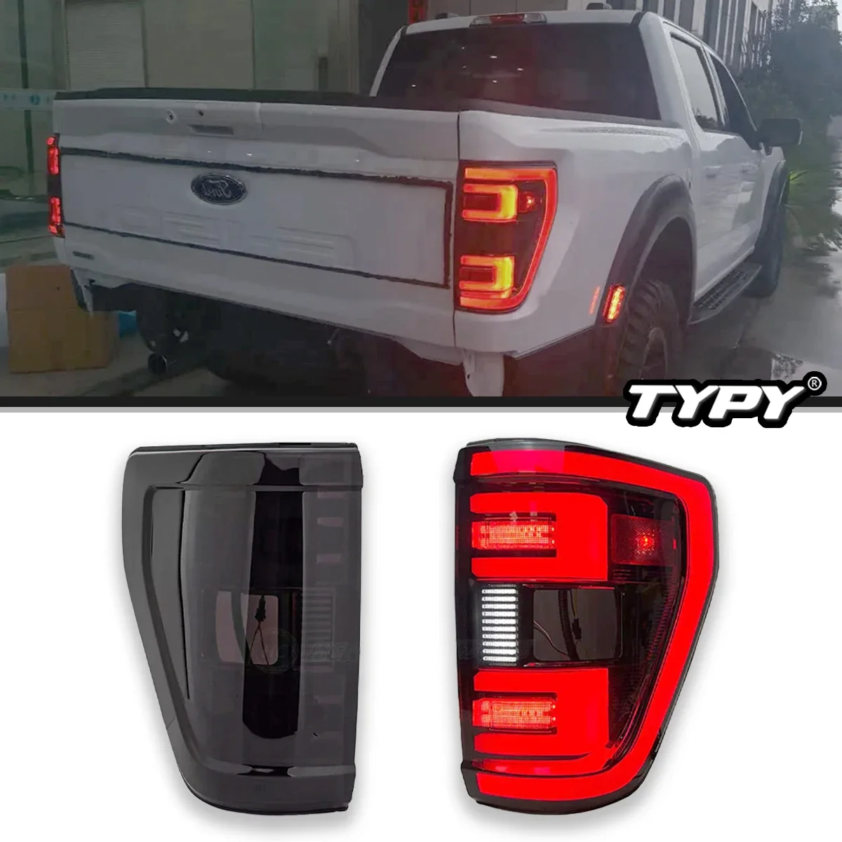 

Автомобильные фары TYPY для Ford Ranger F150 2021-2023, задние фонари, светодиодный проектор, задние фонари, дневные ходовые огни, автомобильные аксессуары