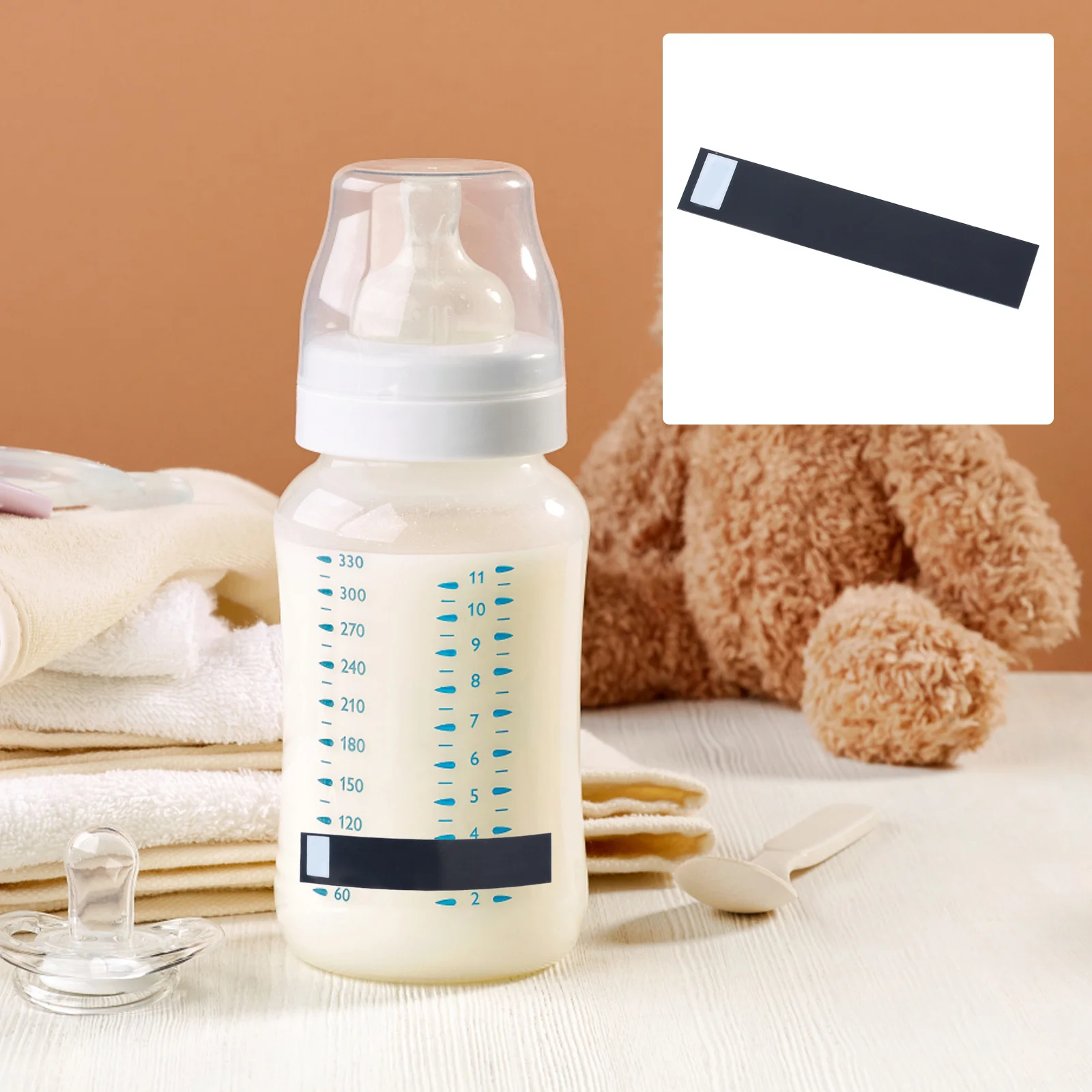 

3Pcs Liquid Crystal Thermometer Sticker Strip Accurate Milk Bottle Temperature Measurement Baby Bottle Thermometer Strip