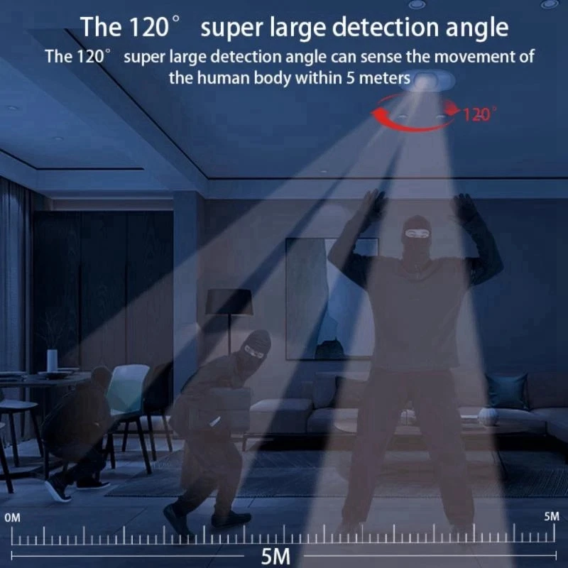 그래피티 스마트 지그비 바디 적외선 감지기, 스마트 PIR 감도 및 시간 조절 가능, 내장 배터리 감지기