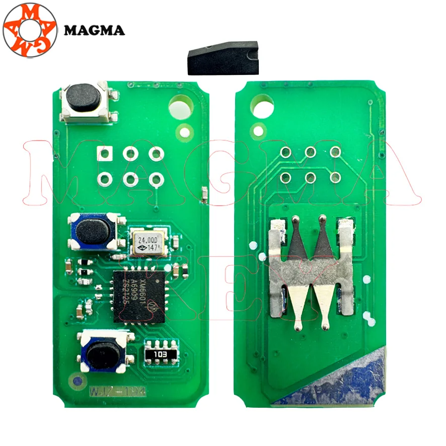 MAGMA 433MHz 4D63 40bit مفتاح السيارة عن بعد لفورد فيوجن فوكس مونديو فييستا جالاكسي HU101 شفرة مفاتيح السيارة الوجه #2