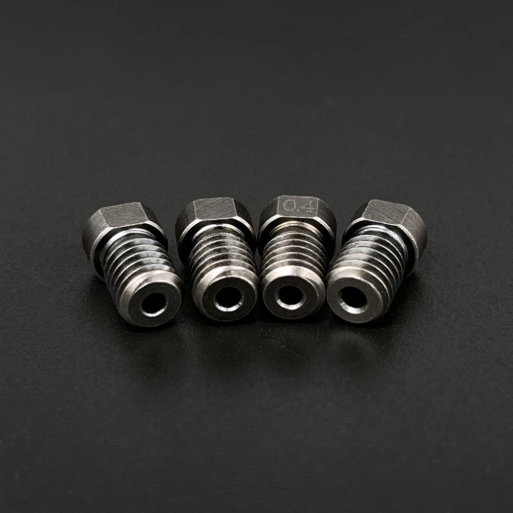 E3D V6 3D Nozzle Printer Parts Die Steel Nozzle V5 High Temperature Hardened Steel Nozzle M6 Thread 0.2/0.3/0.4/0.5/0.6 1.75mm