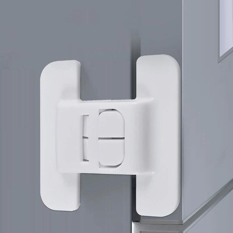 2pcs Kids Security Protection Refrigerator Lock Home Furniture Cabinet Door Safety Locks Anti-Open Water Dispenser Locker Buckle