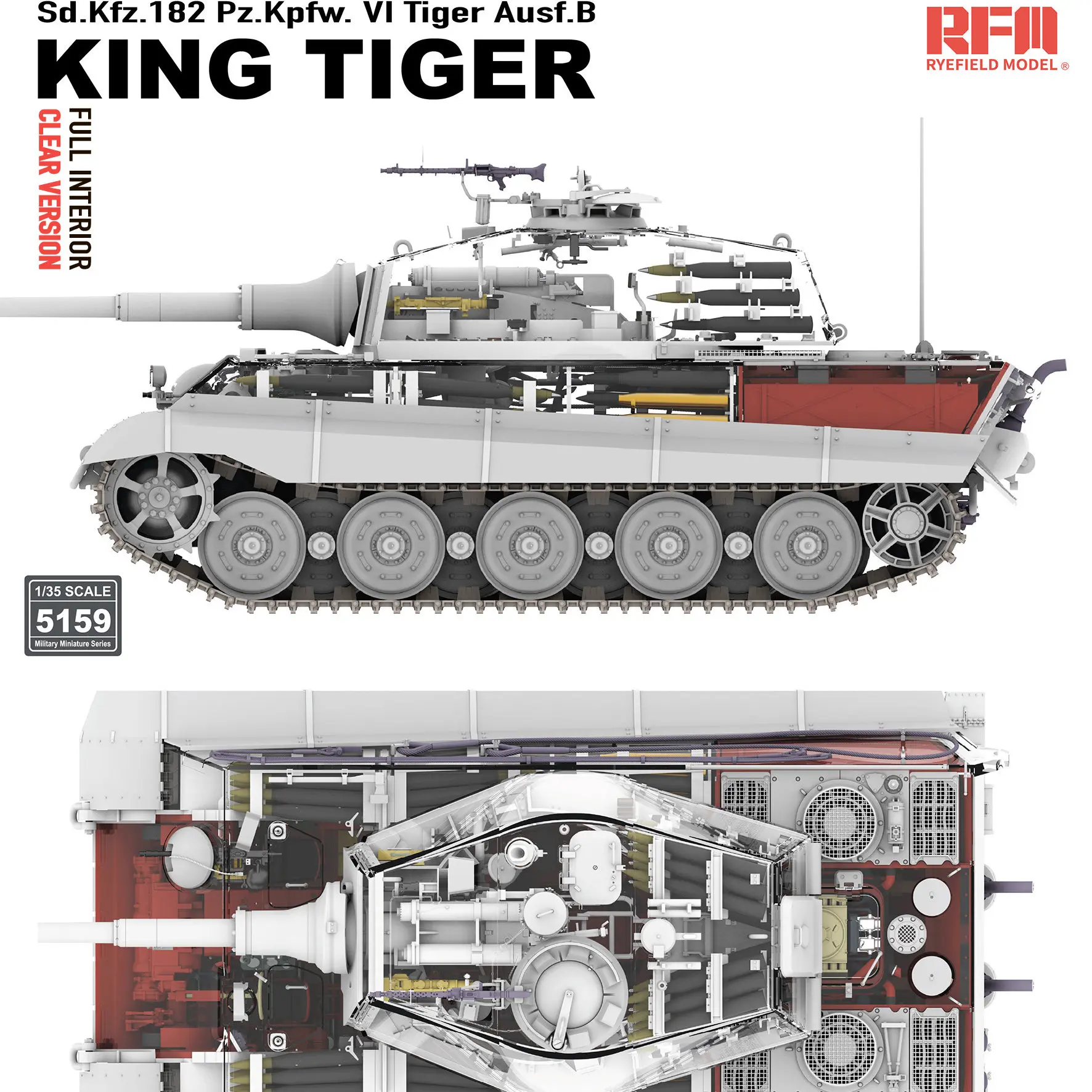 german-heavy-tank-tiger-king-full-internal-structure-clear-version-1-35-ryefield-model-tank-model-kit-rm-5159