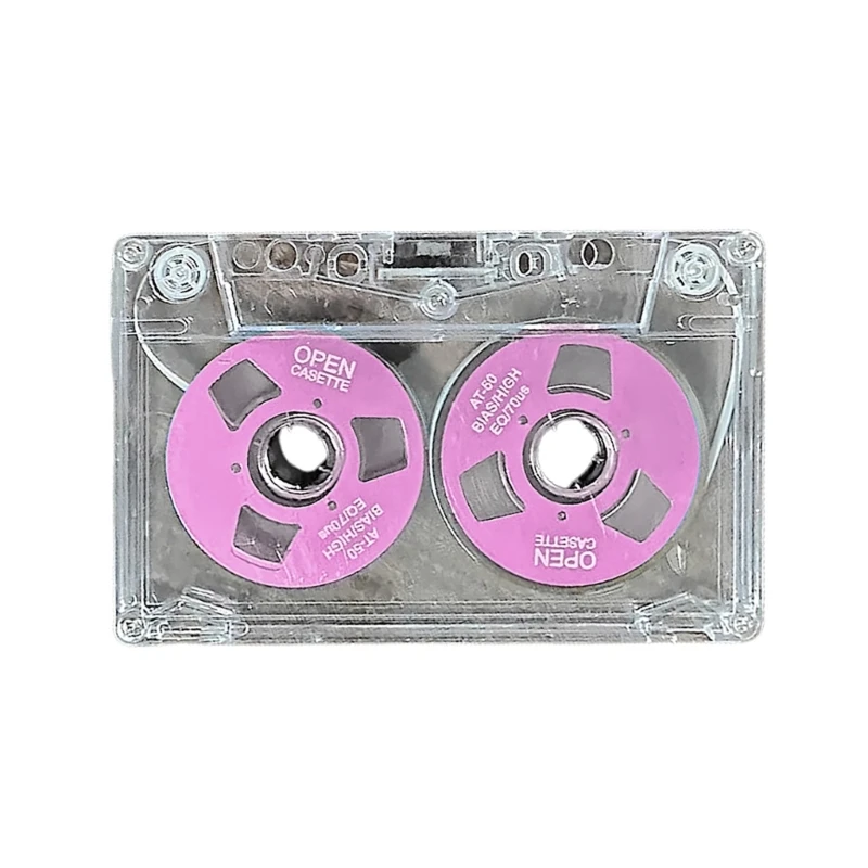 Double Sided Metal Cassette Tape Blank Recording Tape Player Empty Tapes for 50 Minutes of Clear Music Sound Recording