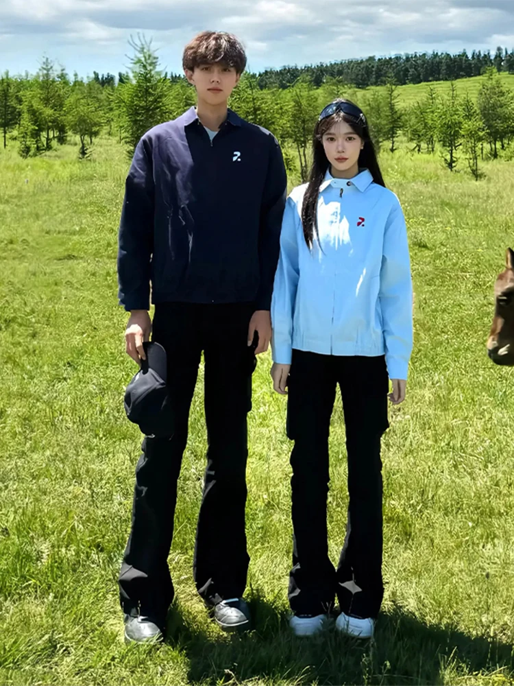 

Американский Sle Harington ort Jaet Мужской весенне-осенний бейсбол для пар orm Cleanfit Воротник irt Jaet Хлопок 00%