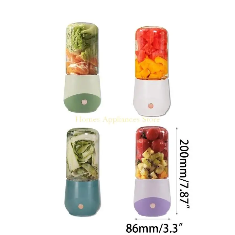 D0AB Portable Juicer Cup Portable Rechargeable Fruit Juicer Fruit Mixers