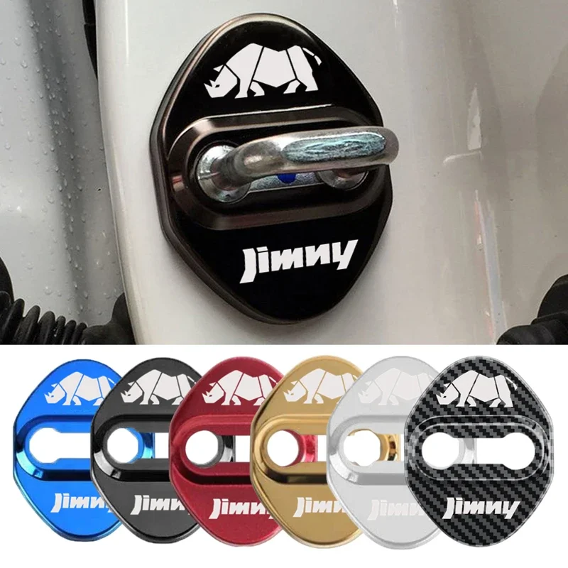 Car Door Lock Anti-rust Cover Badge Decoration for Suzuki Jimny JB64 JB64W JB74 JB74W 2018-2022 Protection Stickers Accessories