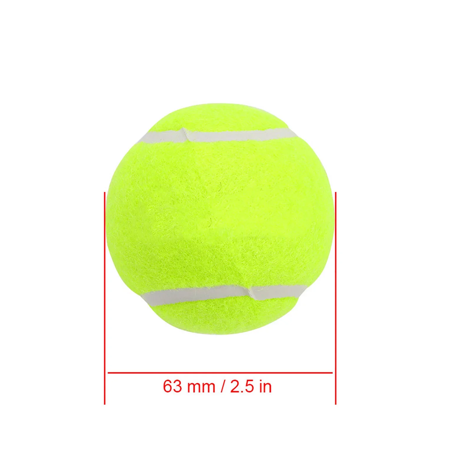 High Bounce Training Tennis Balls for Recreation and Training - Pack of 3