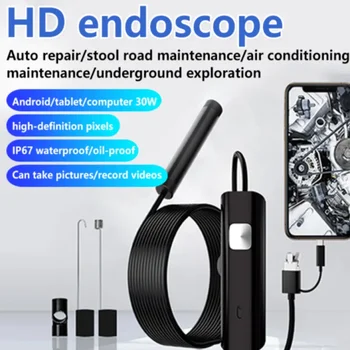 5.5MM Android Endoscope Mini USB Endoscope Camera Waterproof LED Car Inspection Borescope Android Camera for PC Laptop