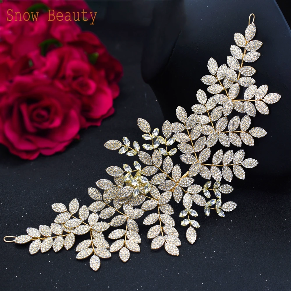 DZ021 Elegant Bridal Headwear Hair Jewelry Party Headpieces Wedding Hair Accessories Hairbands Fashion Rhinestones Headband