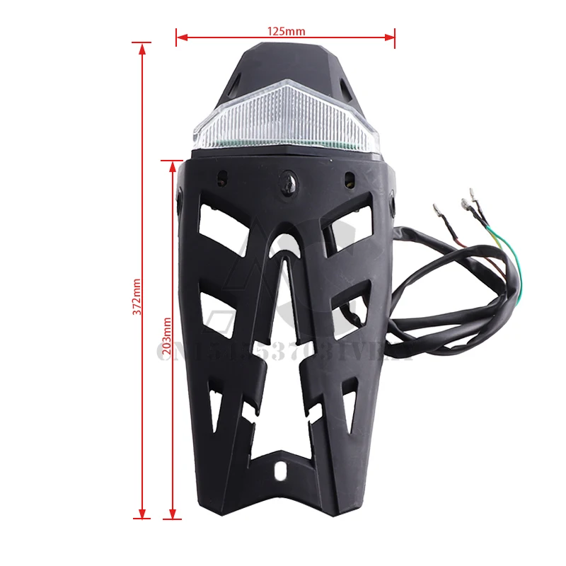 Universal Portative Motorcycle For Enduro Trailbikes LED Rear Licence Fender Tail Light For Honda XR400 CRF250 CRF450