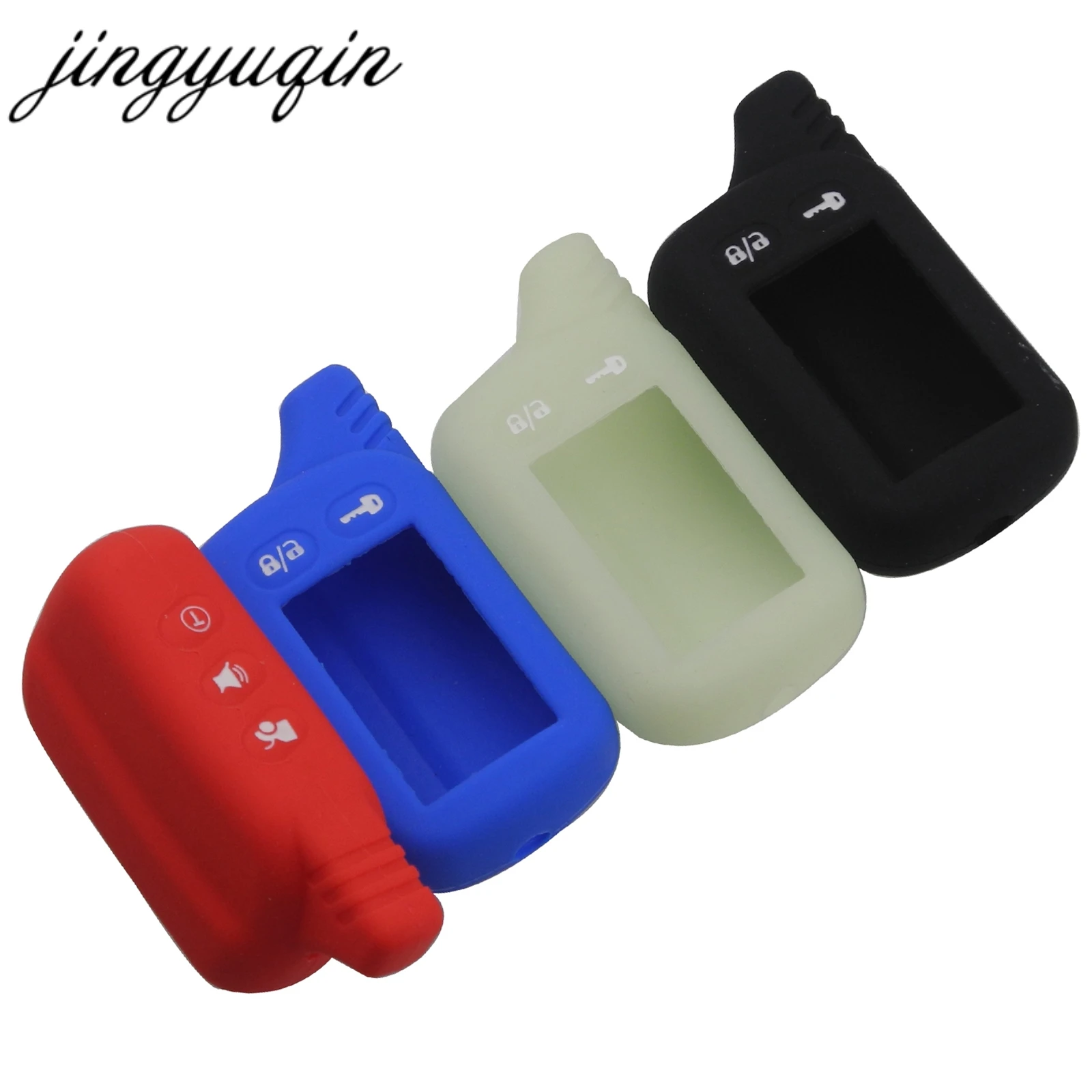 jingyuqin Two Way Car Alarm Silicone Case For Tomahawk TZ9010 SL-950 S-700 LCD Remote for Scher-Khan Silicone Cover