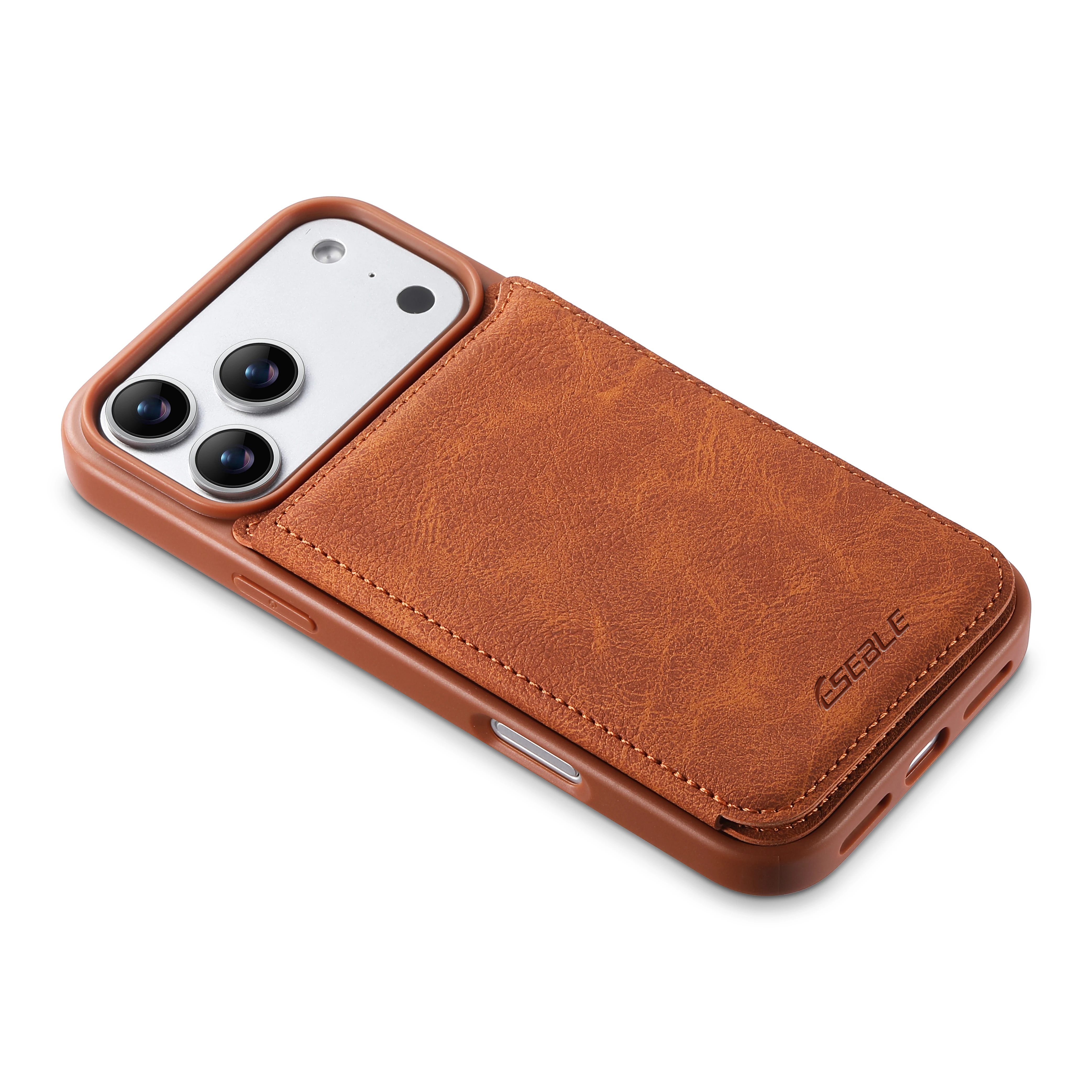 Luxury Retro Flip Card Leather Phone Case For iPhone 17 Pro 16 15 14 13 Pro Max 17Air 16E Slim Magnetic Card Holder Cover view 6