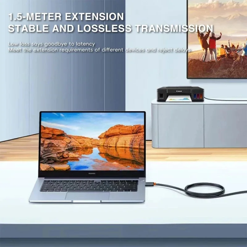 USB 2.0 Extension Cable Male to Female Extender Cable Fast Speed USB Extended for Laptop PC Computer Desktop Printer Camera USB
