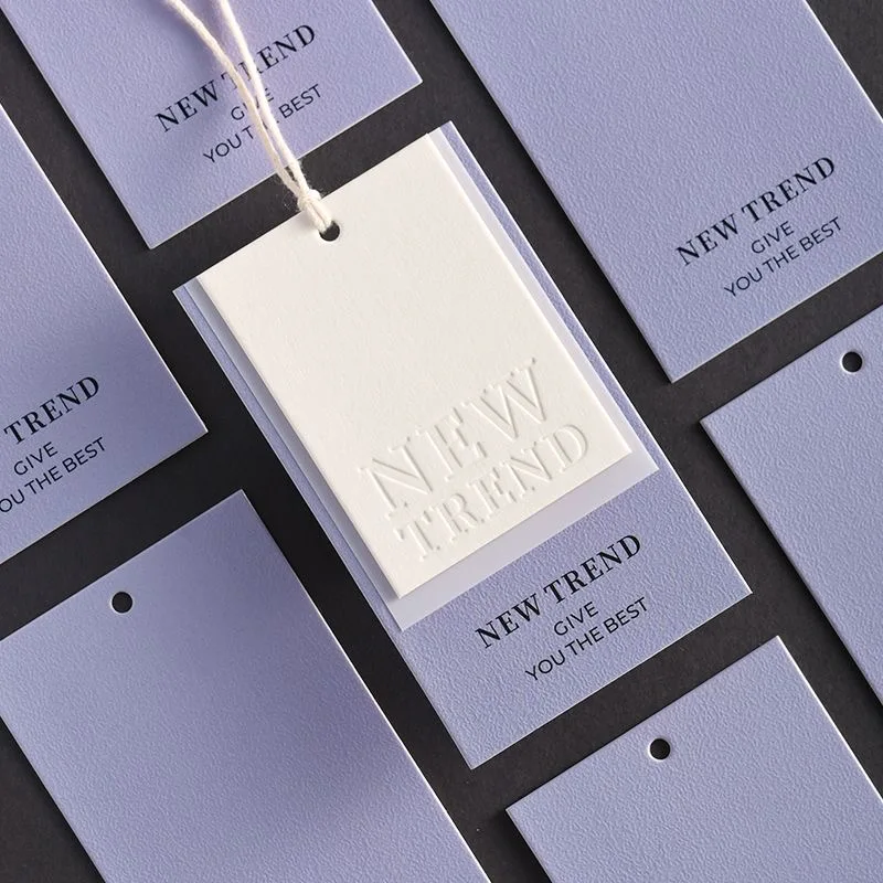 

Customizable Cardboard Hangtag With Transparent 3 Cards Handmade Style Label for Packaging Personalized Logo Option Available