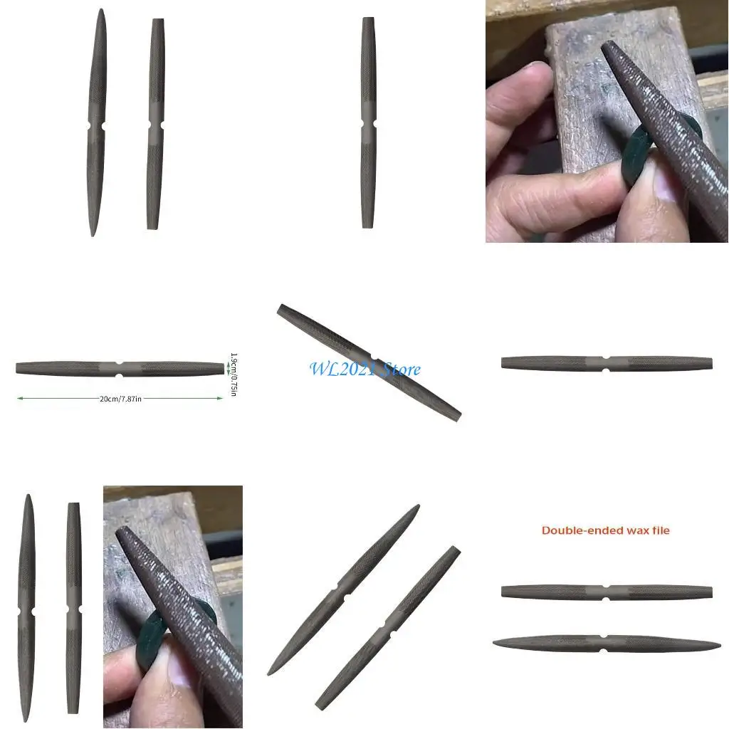 

G5GC Portable Shaping Tool with Two Different File Surfaces Carving and Shaping Wax Shaping Tools for DIY Enthusiasts Artists