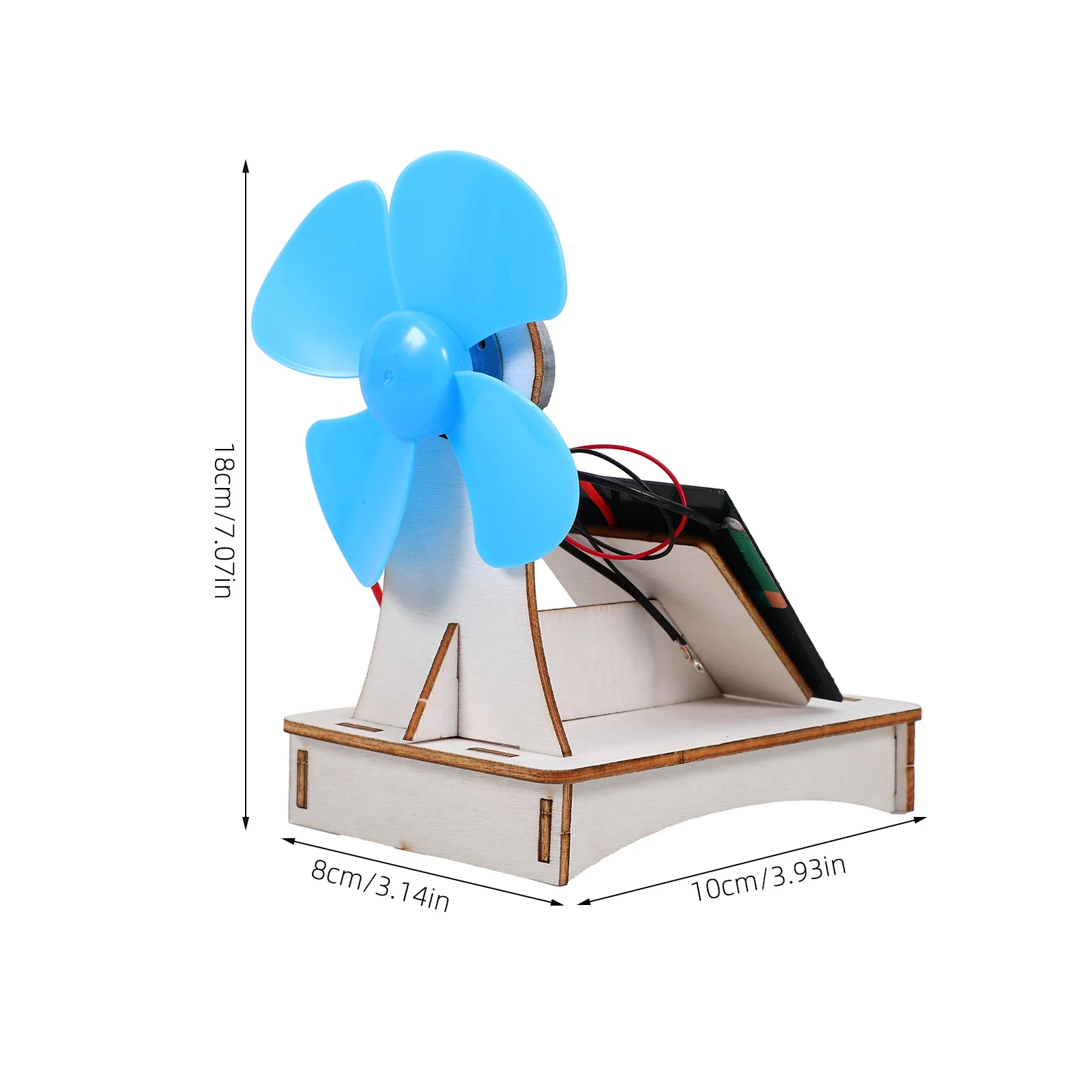 1 set 1 Set Wooden Experiment Kit Diy Solar Fan Assembly Educational For Kids Science Projects Classroom Learning Tools Kids Diy