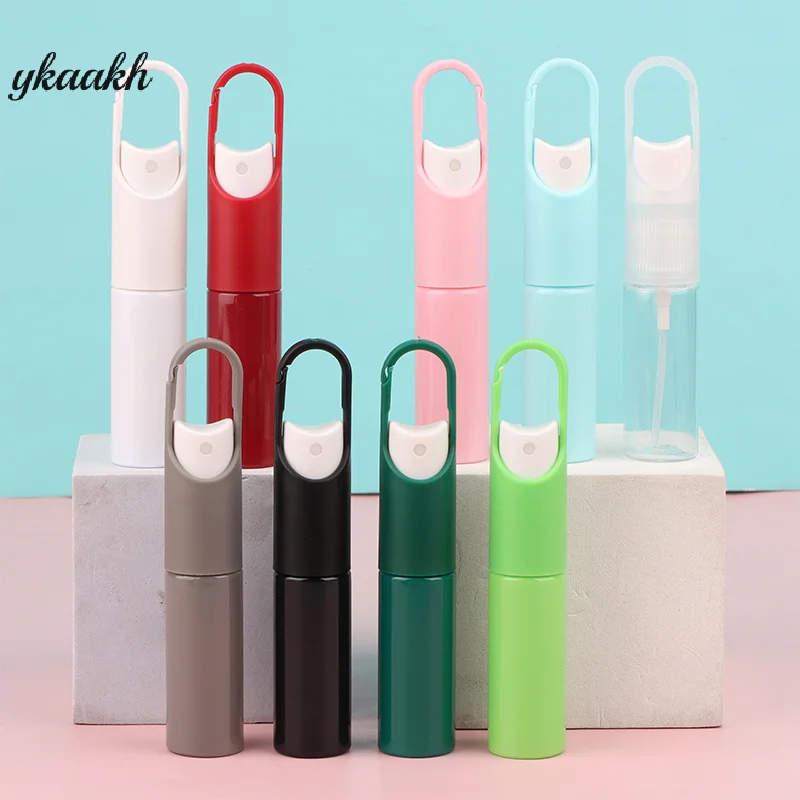 

20ml Mini Portable Refillable Fragrance Hand Sanitizer Alcohol Hook Portable Bottle With Spray Pump Empty Perfume Container