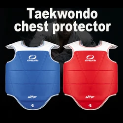 Traditional Taekwondo Chest Guard Kids Men Women Student Red Blue Karate Tae Kwon Do Protectors WTF Approved Vest Supporters TKD