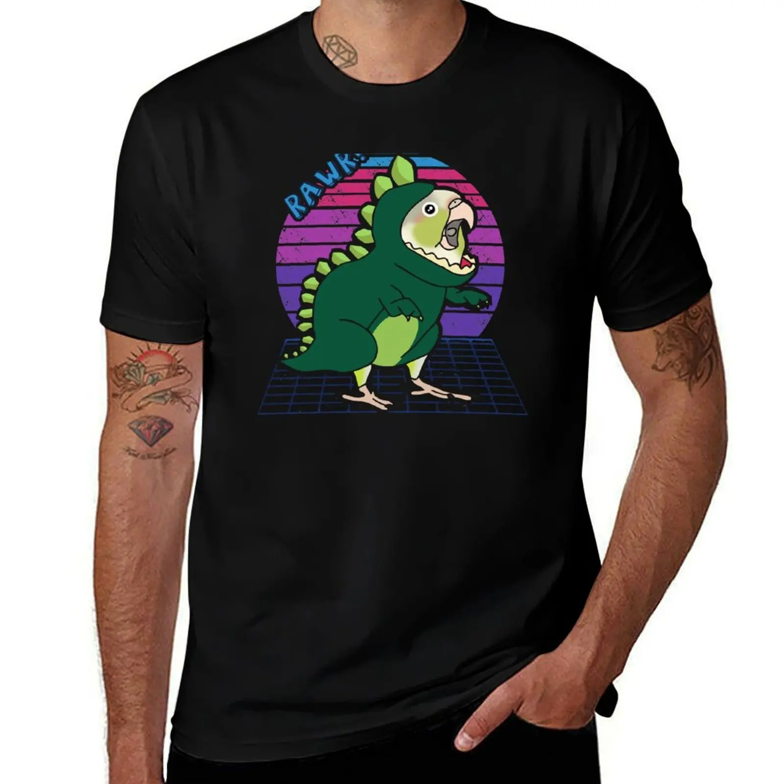 

Dinosaur for Doodle Aesthetic T-Shirt Conure shirts t white man Cinnamon Vaporwave vintage shirts t for graphic man pack