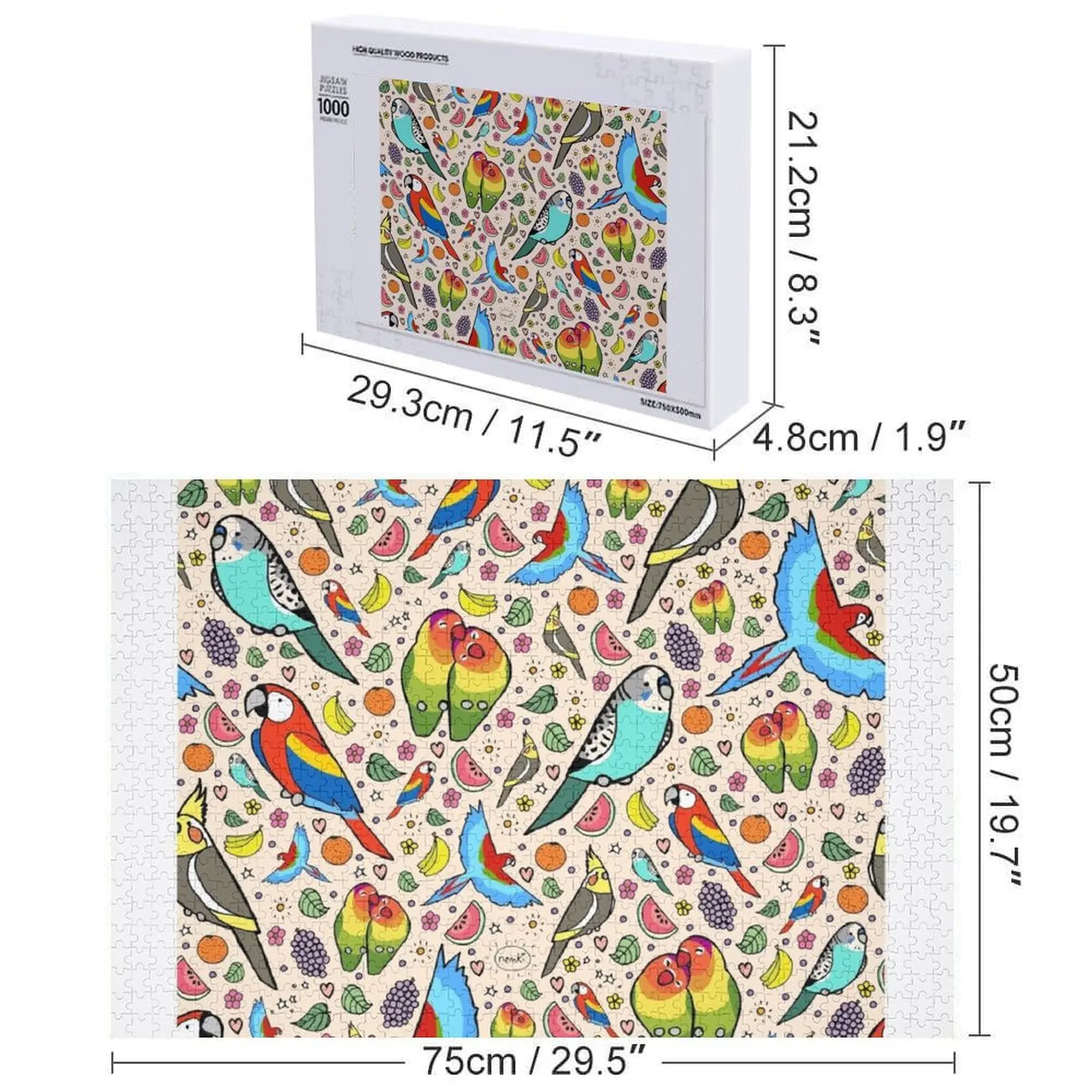 앵무새 직소 퍼즐 맞춤 어린이 선물 맞춤형 어린이 선물 맞춤 어린이 유아 장난감 퍼즐