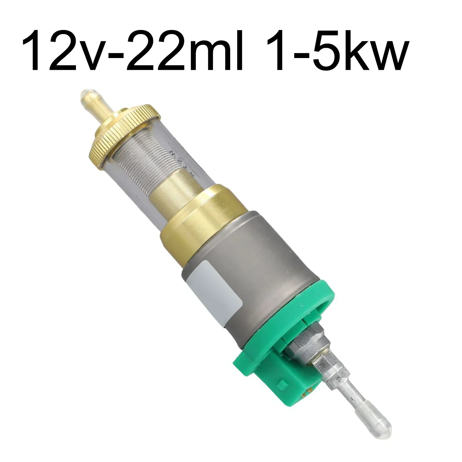 Alta calidad, larga vida útil, 12V, 5KW, calentador de aire diésel, bomba de combustible, 1x bomba calefactora, 12V, 1 ~ 12HzV, Metal verde