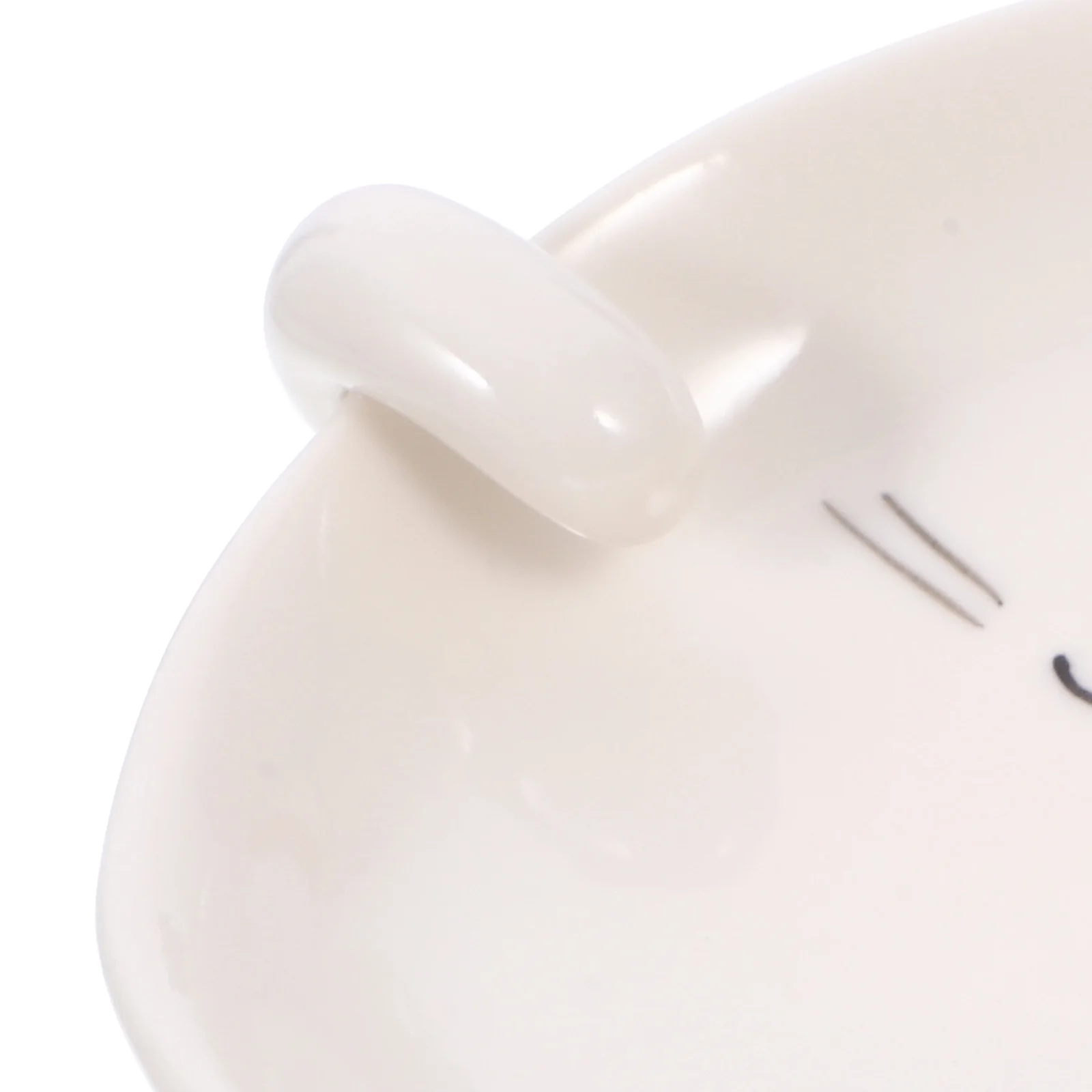 

2Pcs Ceramic Spoon Rest Cartoon Cat Shape Multifunctional Pot Lid Holder Spoon Ladle Rack Kitchen Accessories Smooth Scoop Rest