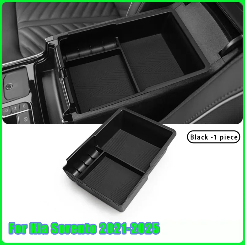 

Ящик для хранения подлокотника центральной консоли, ящик для хранения в подлокотнике из АБС-пластика, органайзер, лоток для Kia Sorento 2021-2025, аксессуары для салона автомобиля