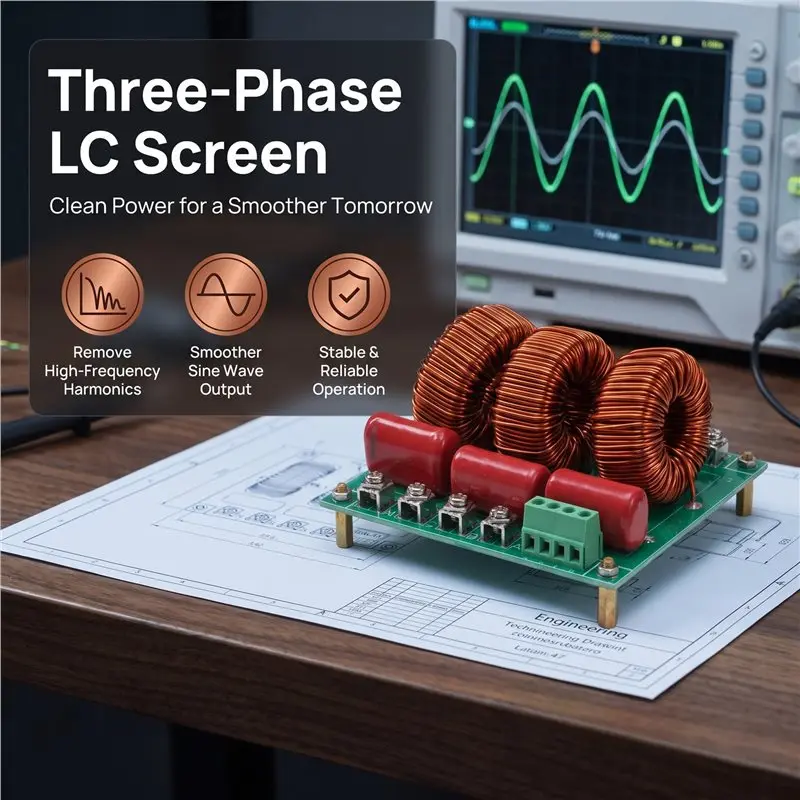 MLGB-Low Pass Filtering Sine Wave Output 5A Three-Phase LC Filter SPWM SVPWM Inverter For VFD Motor Solar Or Wind UPS Power