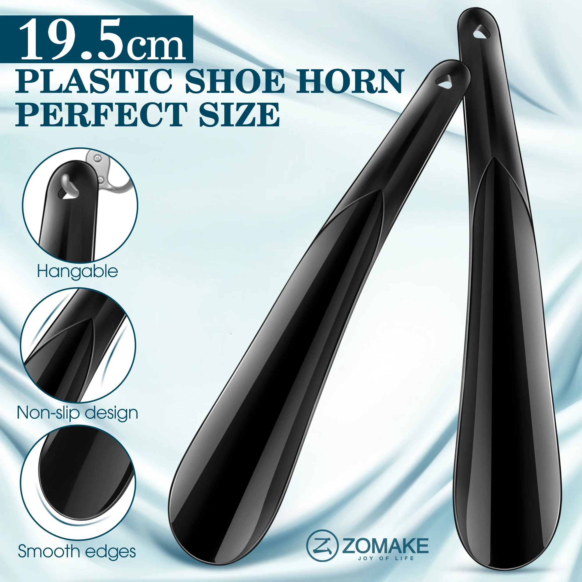 2 PACK Kids Small Shoe Horn Plastic Shoehorns 16/20cm Travel portable shoehorn Lifter Mini Shoe Horns for Men Women shoe spoon image 5