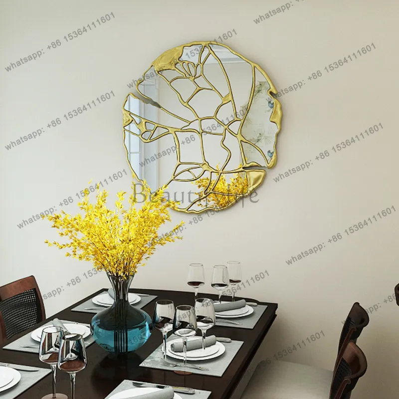 American B&B floor decoration makeup dressing mirror fireplace Beijing Forbidden City round candlestick