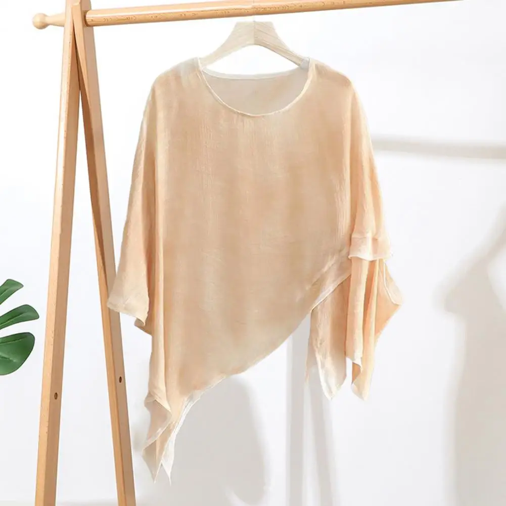 2025 Blusa de mujer, blusa de ajuste relajado para mujer, Jersey holgado elegante, Tops para mujer, estilo de vacaciones, camisa para cubrir, abrigo