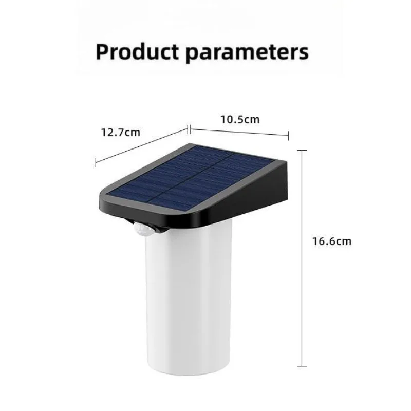 Luces LED solares para exteriores, lámpara de jardín con Sensor de movimiento IP65, de pared, para valla, iluminación exterior