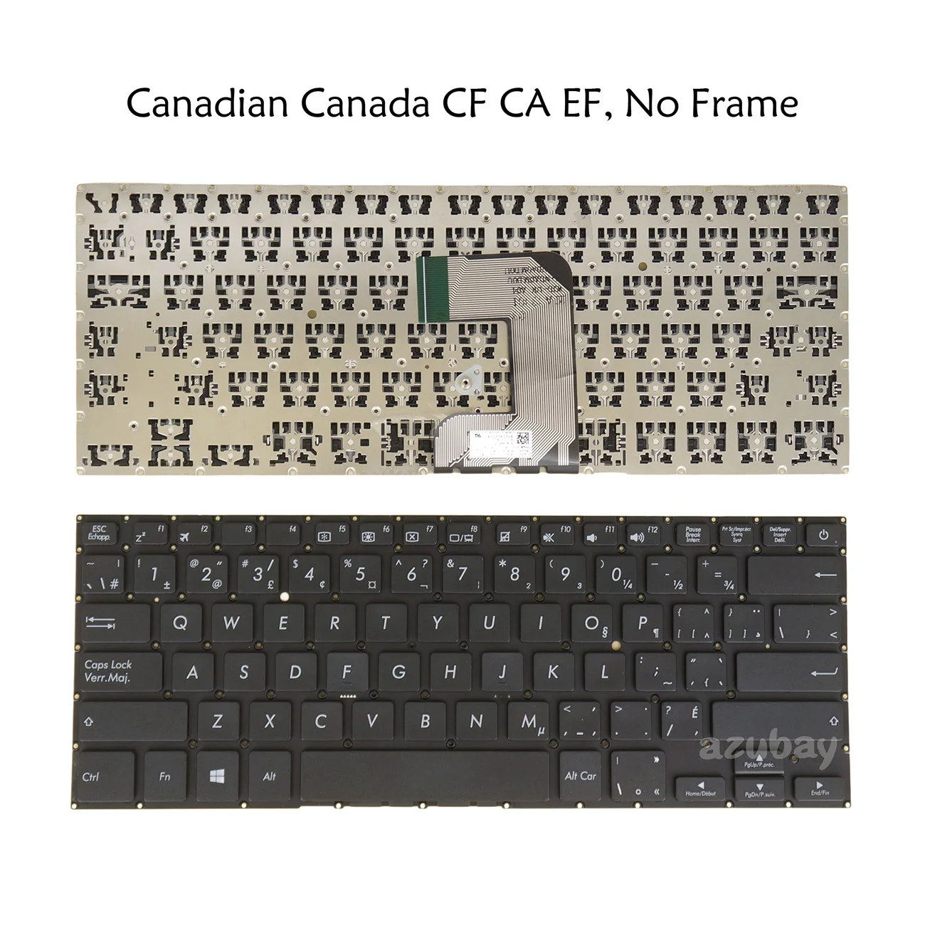 

Канадская клавиатура для Asus E406S E406SA E406M E406MA L406MA R420MA 0KNB0-F125CB00 0KN1-3Z1CB12 NSK-WJDSU 2M 9Z.NDASU.D2M Черный