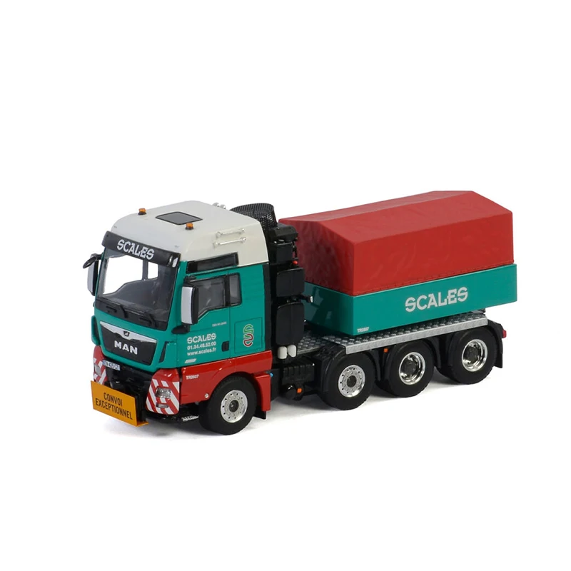 WSI Diecast 1:50 Scale MAN TGX XXL 8X4 Tractor Truck Alloy Model 01-2845 Collection Souvenir Display Vehicle Toys