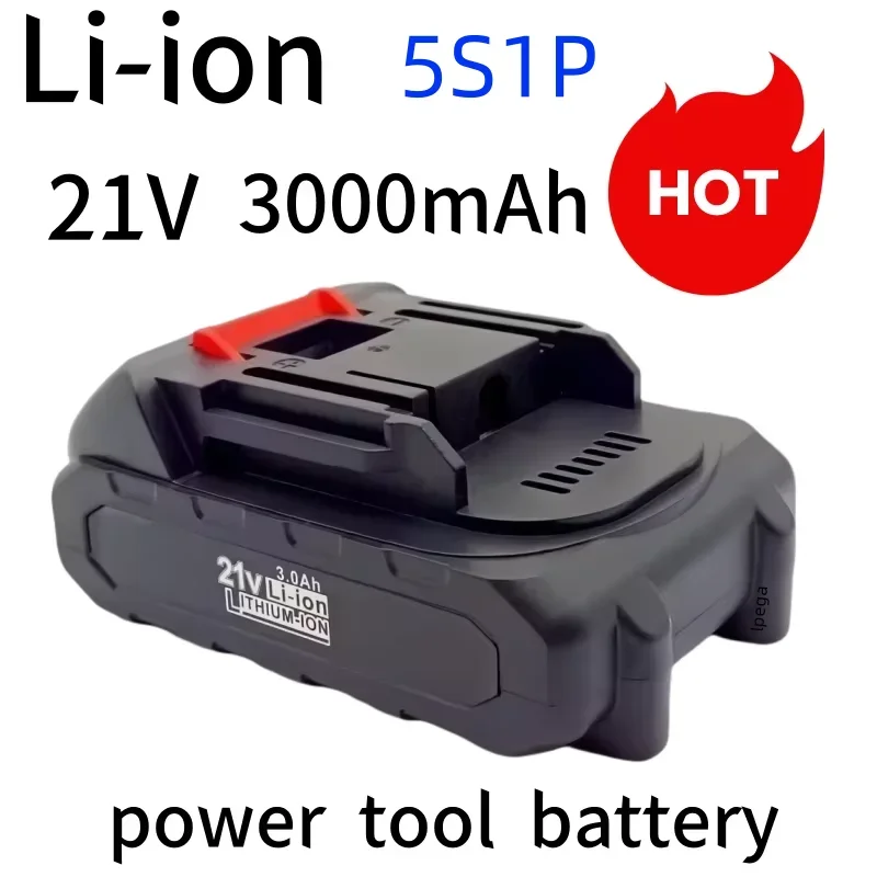 Li-Ion battery 21V cordless electric screwdriver special lpega rechargeable large capacity Li-Ion battery hand drill accessories