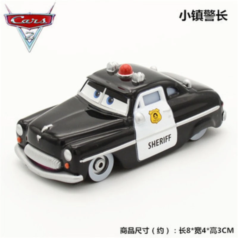 Takara Tomy Tomica Disney Pixar Cars Chick Hicks Lightning McQueen 1:60 Alloy Model Vehicle Toys Sheriff  Auto Boy Children Gift