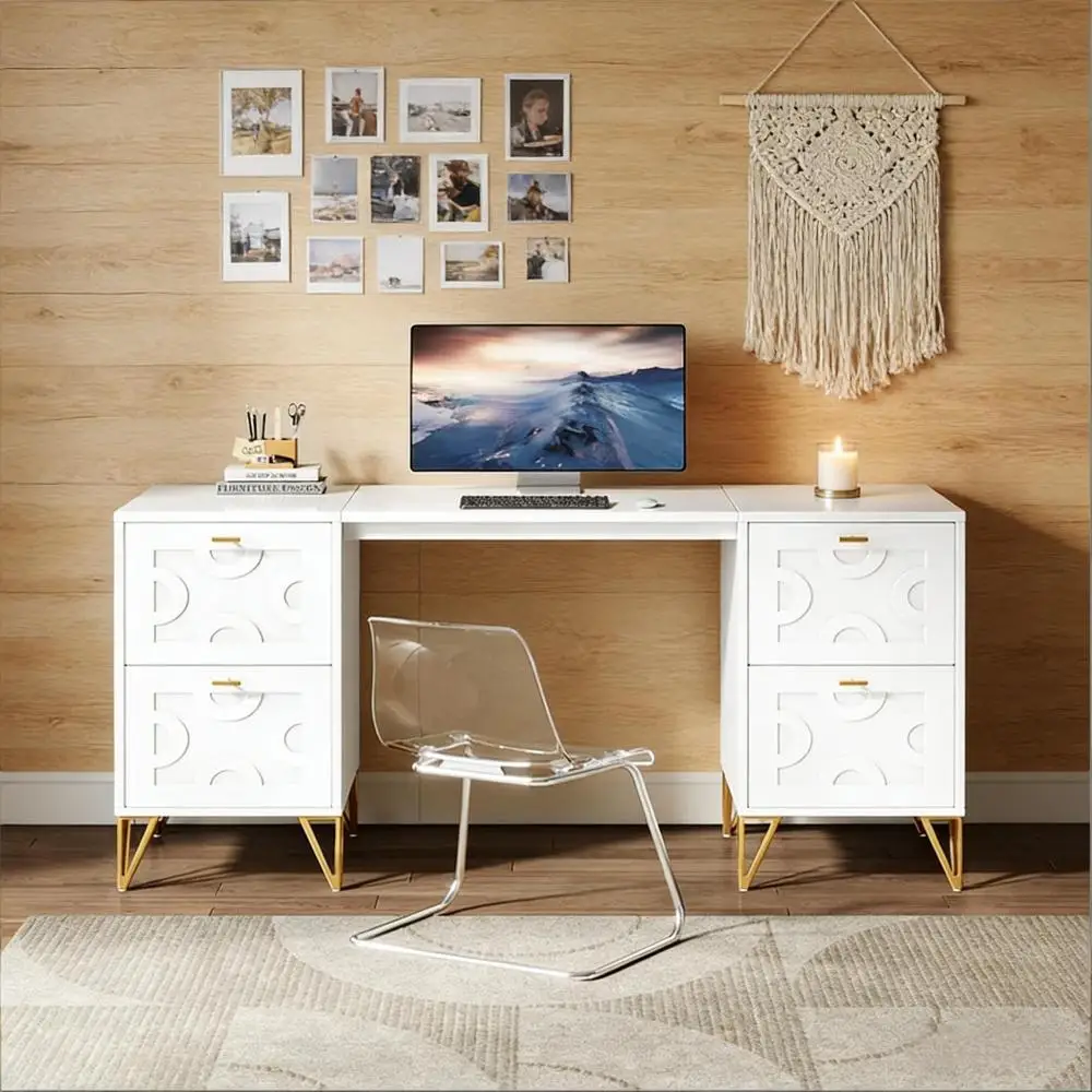 

Stylish Office Desk,Wood Computer Desk,Convenient Executive Desk