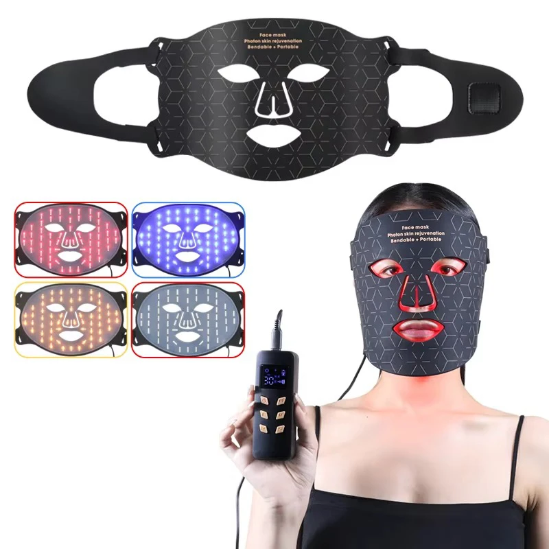 High Quality  Beauty Care Red Light Mask Skin Care Photon Anti Wrinkle Red Light Therapy Device Led Facial Mask