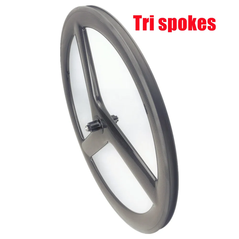 

Hot 700c Road Rim Tri Spokes Road Bike Wheel 20MM Width 50MM Depth Road Bike V Brake Edge 3K Glossy Road Bike Wheel Rim