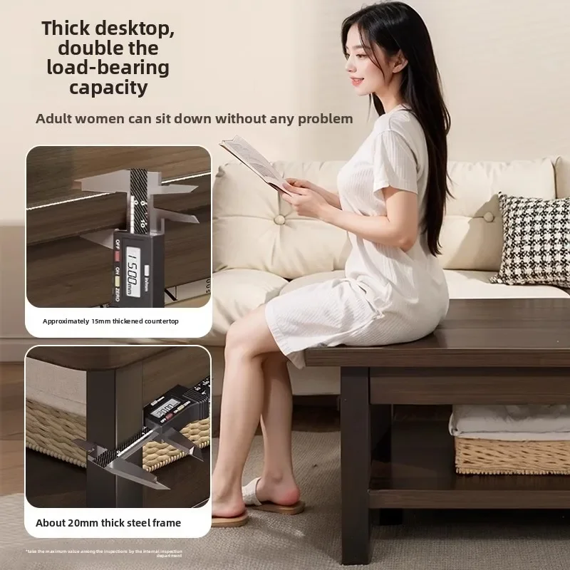 

Журнальный столик для гостиной, квадратный, простой, маленький, для дома, для балкона, новинка 2025 года, маленький чайный столик