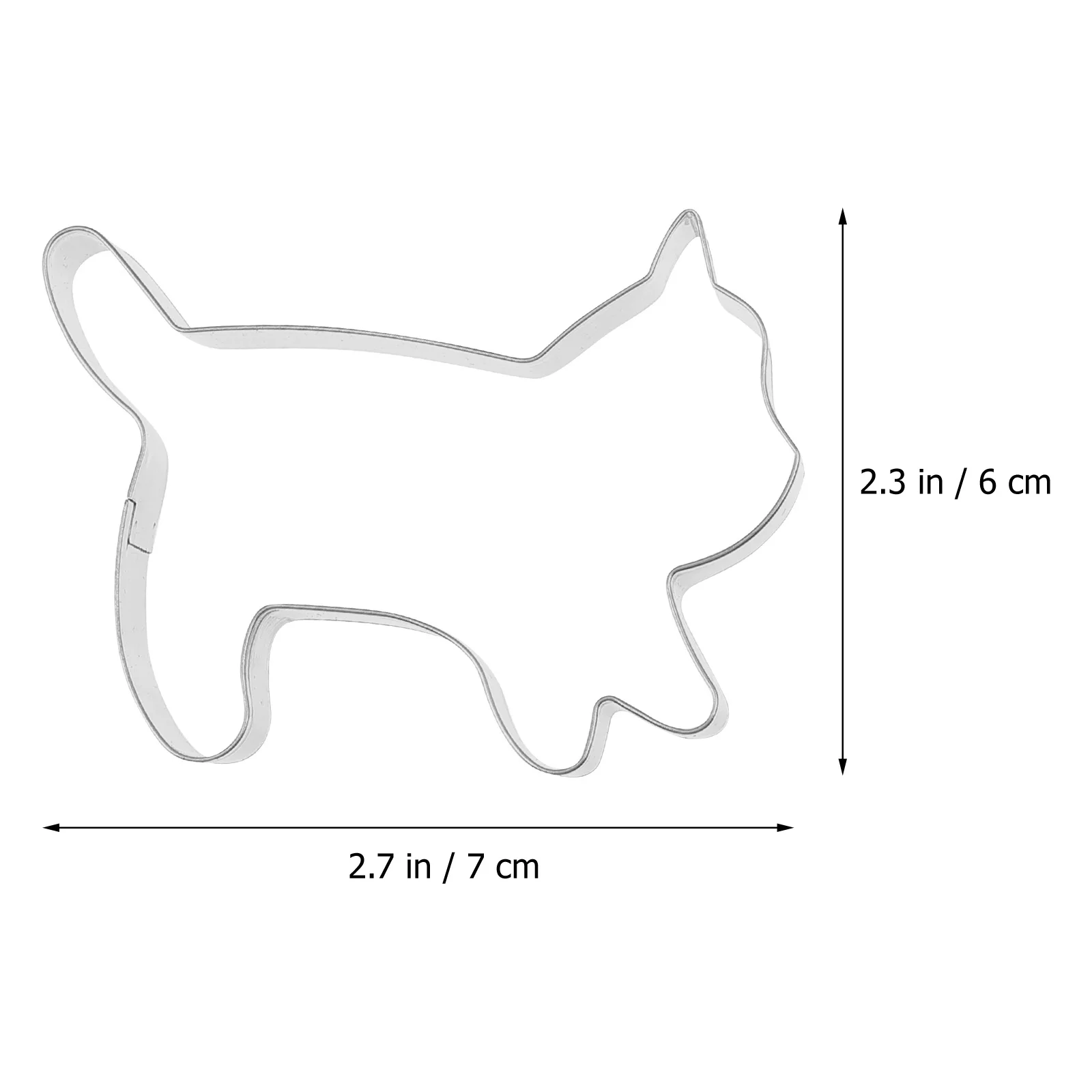 

8pcs Stainless Steel Cat Cookie Cutter Set Kitten Baking Molds For Diy Cookies Cakes Chocolates Kids Party Holiday Dessert Decor
