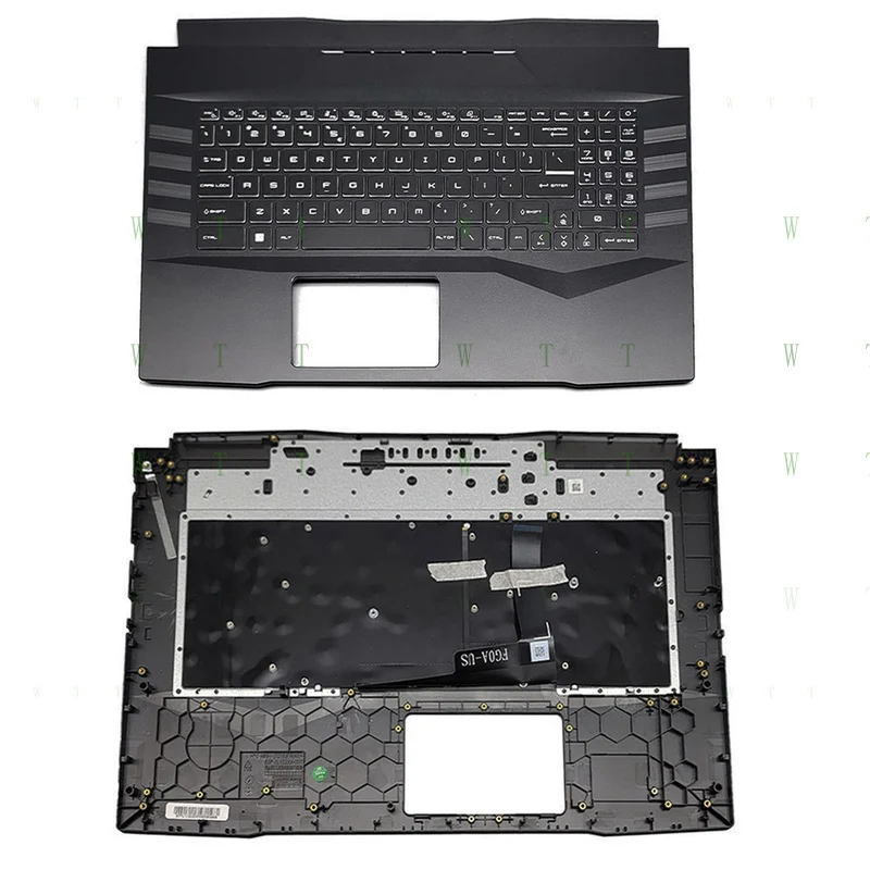 

MM New Palmrest With Backlit Keyboard Black For MSI Pulse GL76 11UDK SCK MS-17L1 US or red backlight