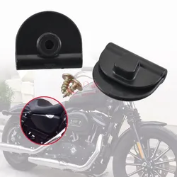 1Pair Black Motorcycle Accessories Clip Black Battery Side Cover Button Clips for Harley Sportster XL 883 XL 1200 48 72 2004-up