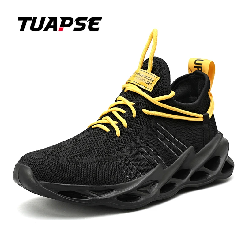 TUAPSE Hot Sale Man Running Shoes Soft Outdoor Men's Sneaker Casual Antiskid Wear-resistant Jogging Men Sport Shoes Size 39-46